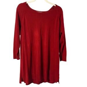 GNW Women's Plus Sweater, Pullover, Red, Size 2X, 100% Acrylic, Casual, Comfy